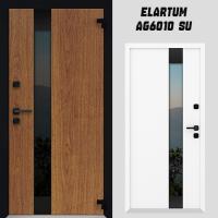 Дверь Elartum AG6010 SU тик тёмный (RAL 9005/9016)