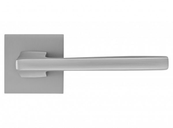Дверные ручки RUCETTI RAP 28 SLIM-S SC цвет - матовый хром